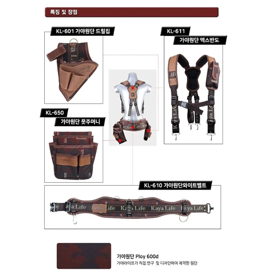 Kaya Life Leather Multi Tool Holders Suspender + a Drill